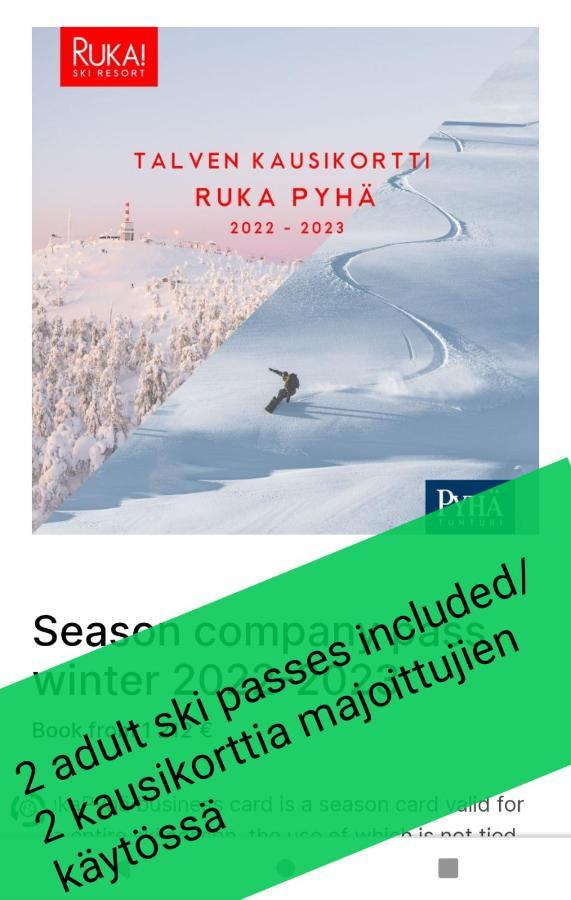 Ruka Kieraevae With Ski Tickets Kuusamo Eksteriør bilde